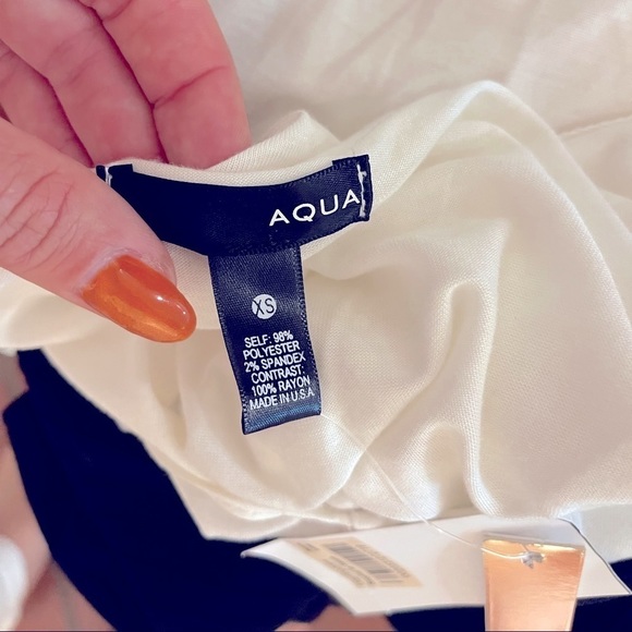 Brand New with tags sz XS Aqua dress twotone bodycon party vacation cocktail nwt - Picture 3 of 15